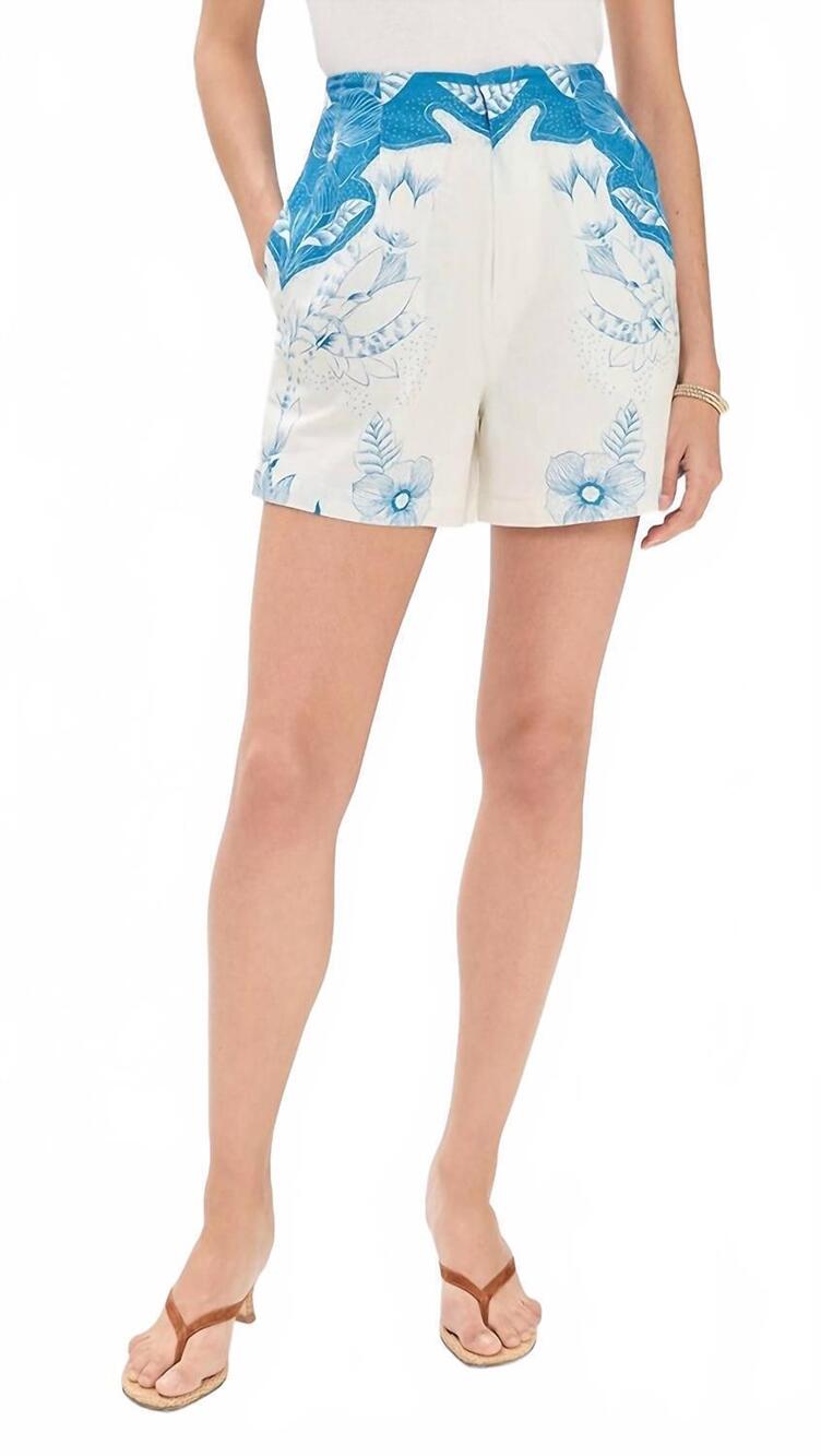 NEW CLEOBELLA sebastian with welt pockets short in celestia print